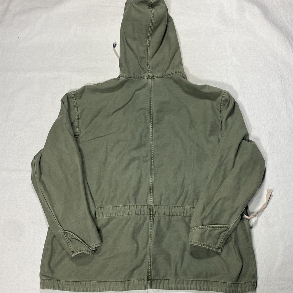 Free People Joshua Tree Utility Military Style Hooded Cotton Jacket Moss sz Sm - Picture 13 of 16